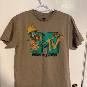 MTV Brown Graphic T-Shirt